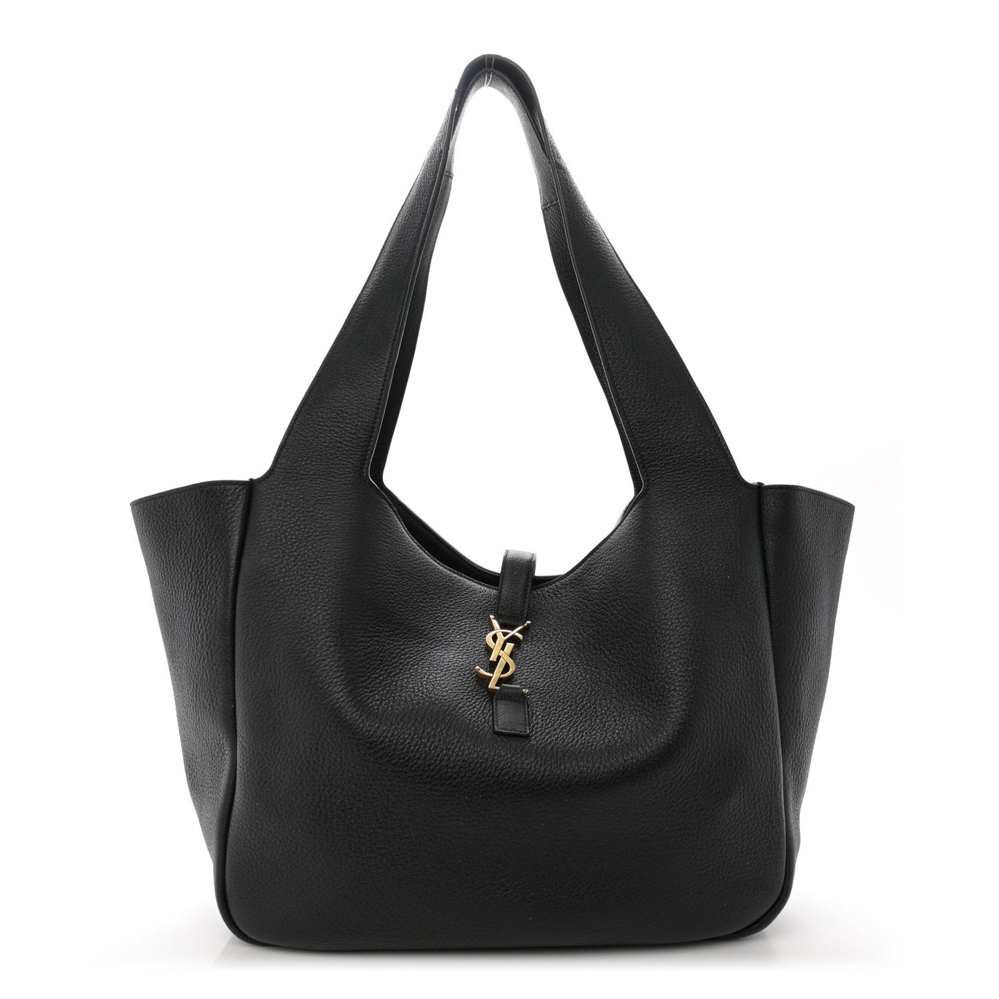 Grained Deerskin Bea Tote Black