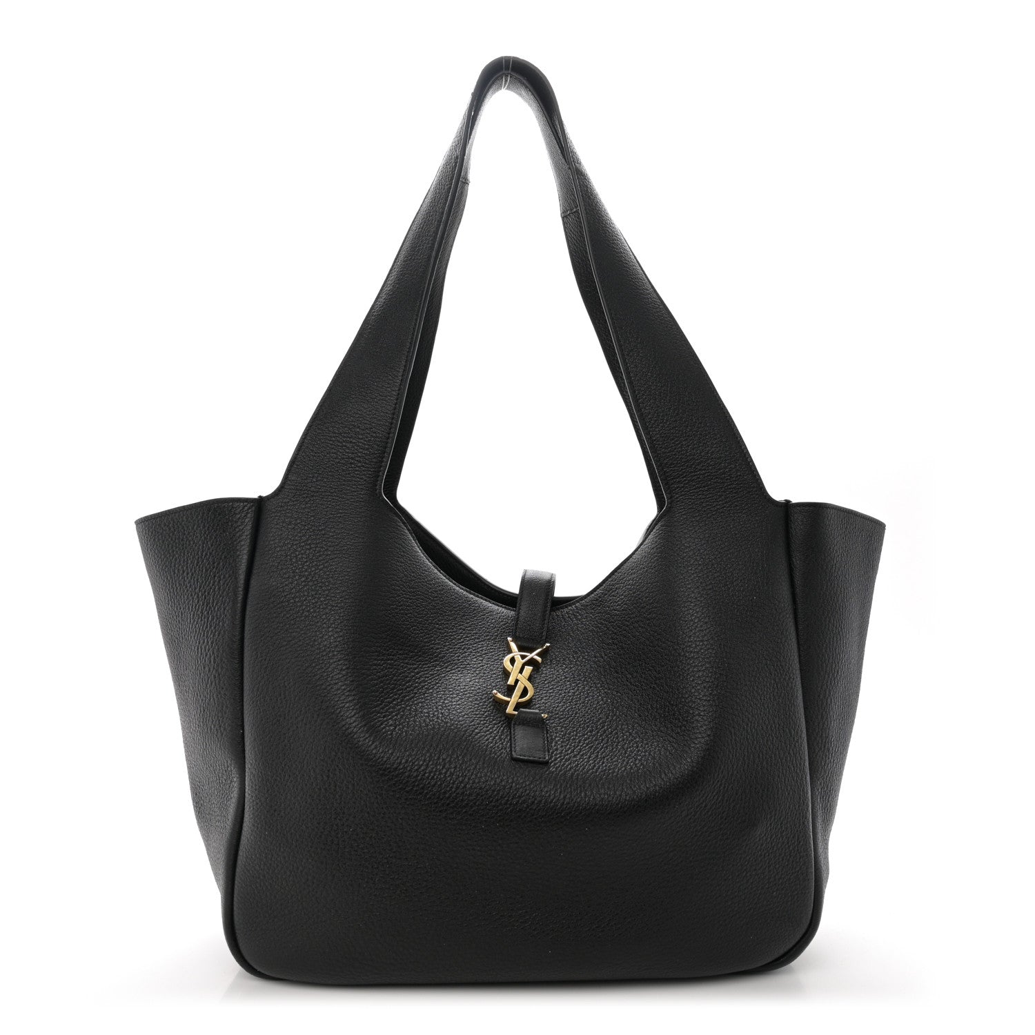 Saint Laurent Grained Deerskin Bea Tote Black 1 of 10