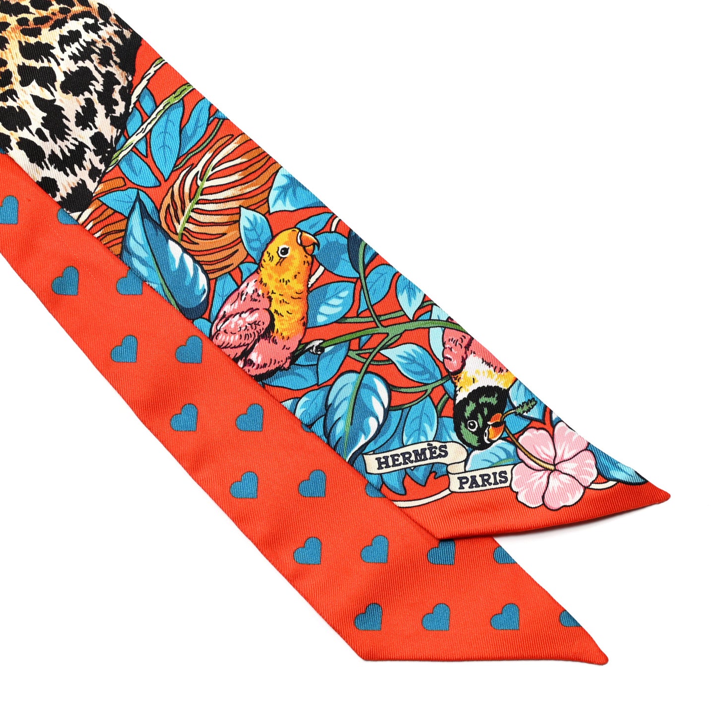 Silk Jungle Love Love Twilly Orange Bleu Brun