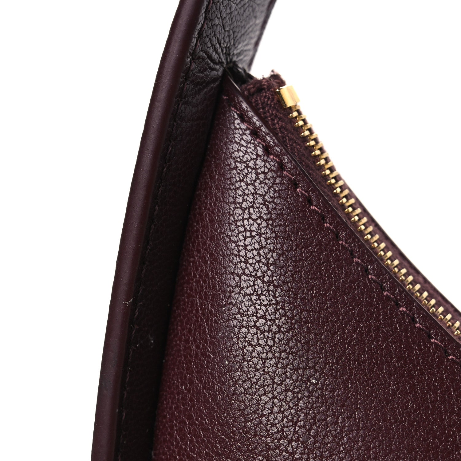 The Row Grained Calfskin Half Moon Shoulder Bag Raisin 10 of 10
