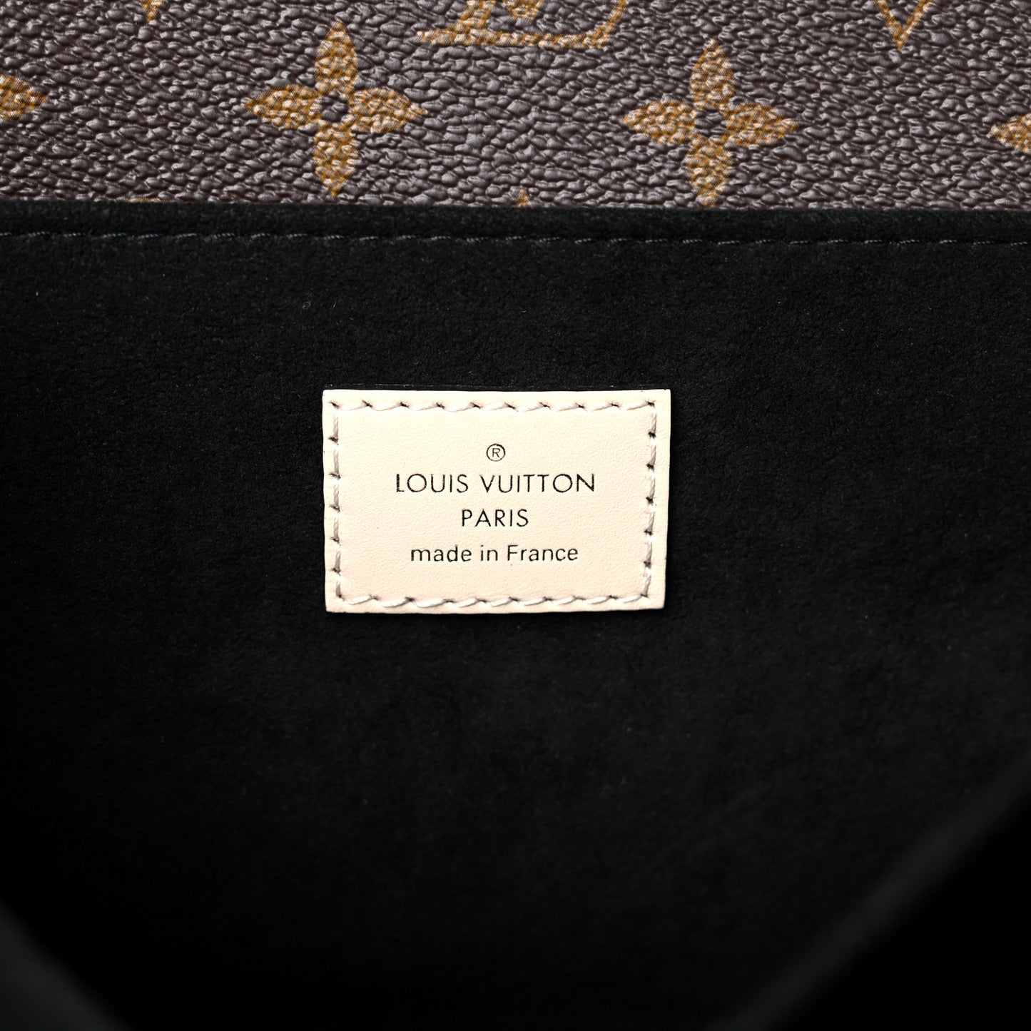 Monogram Braided Pochette Metis Creme Beige