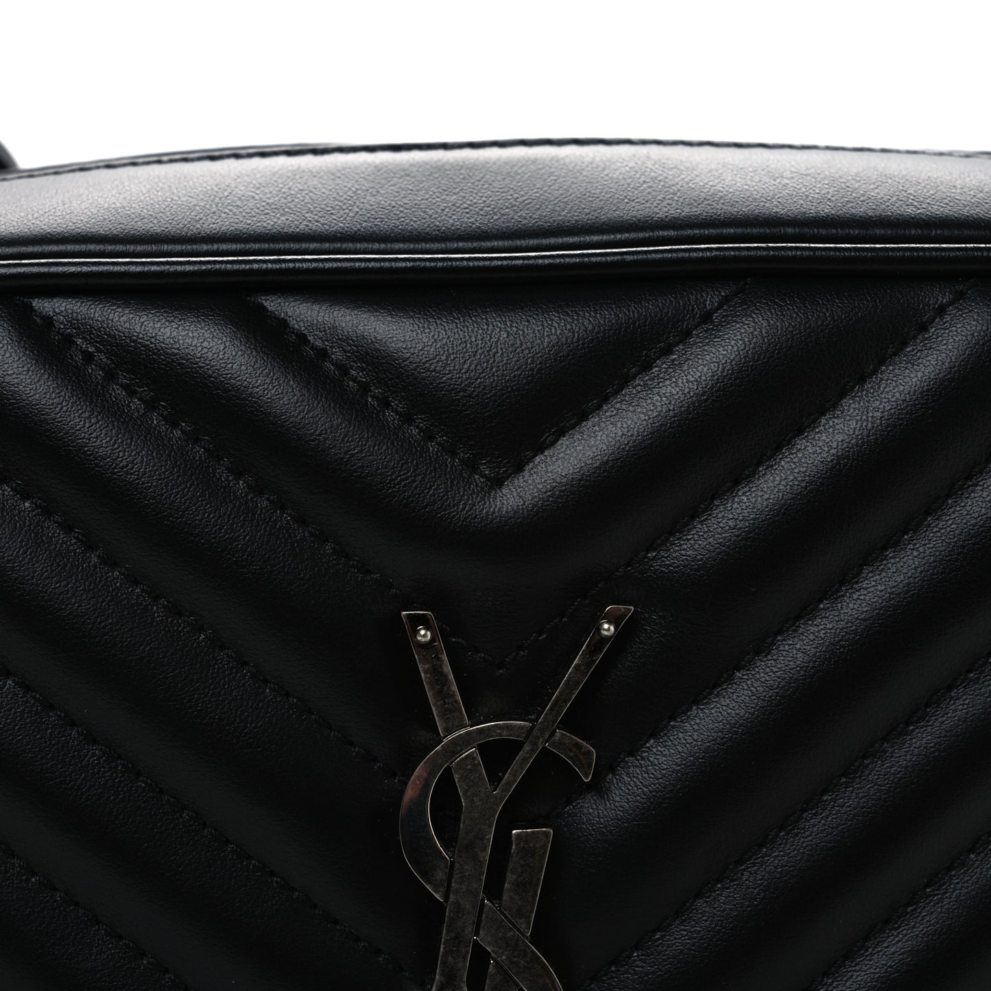 Calfskin Matelasse Monogram Lou Camera Bag Black