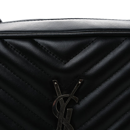 Saint Laurent Calfskin Matelasse Monogram Lou Camera Bag Black 8 of 11