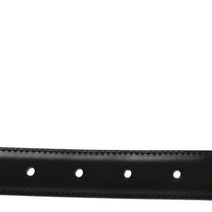 Celine Taurillon Calfskin Medium Triomphe Belt 75 30 Black 3 of 7