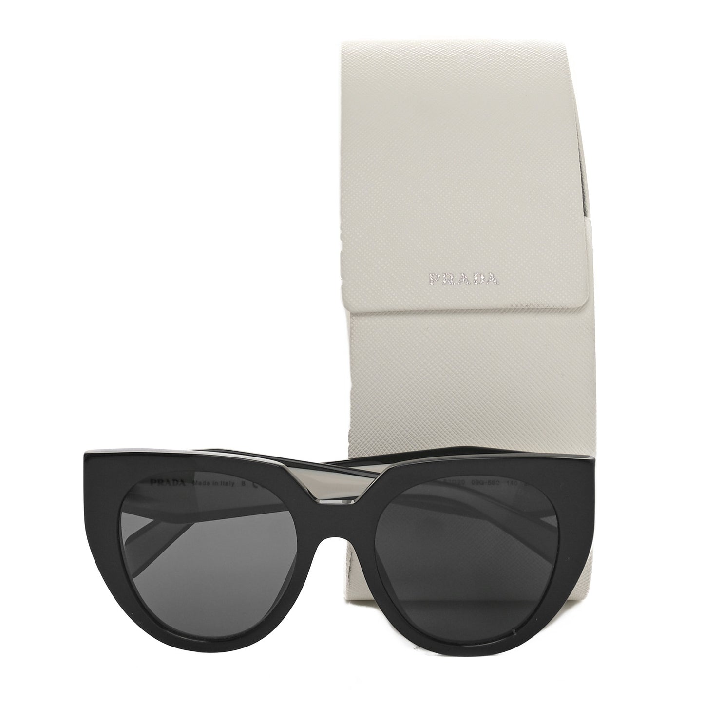 Acetate Sunglasses SPR 14W Black White