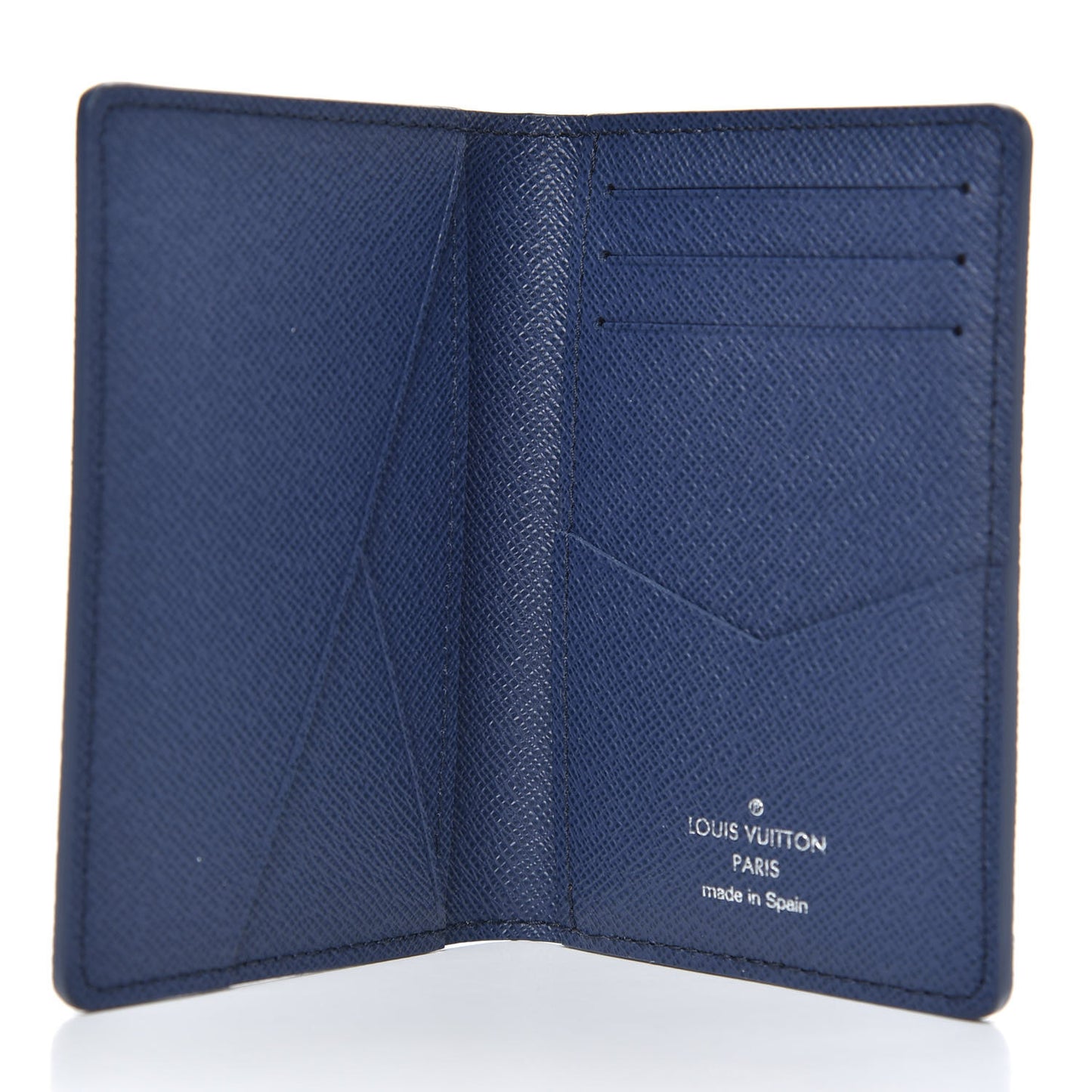 Monogram Watercolor Pocket Organizer Blue