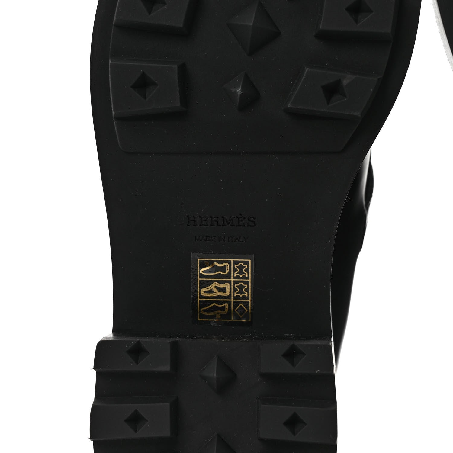 Hermes Glossed Calfskin Funk Ankle Boots 38.5 Black 6 of 8