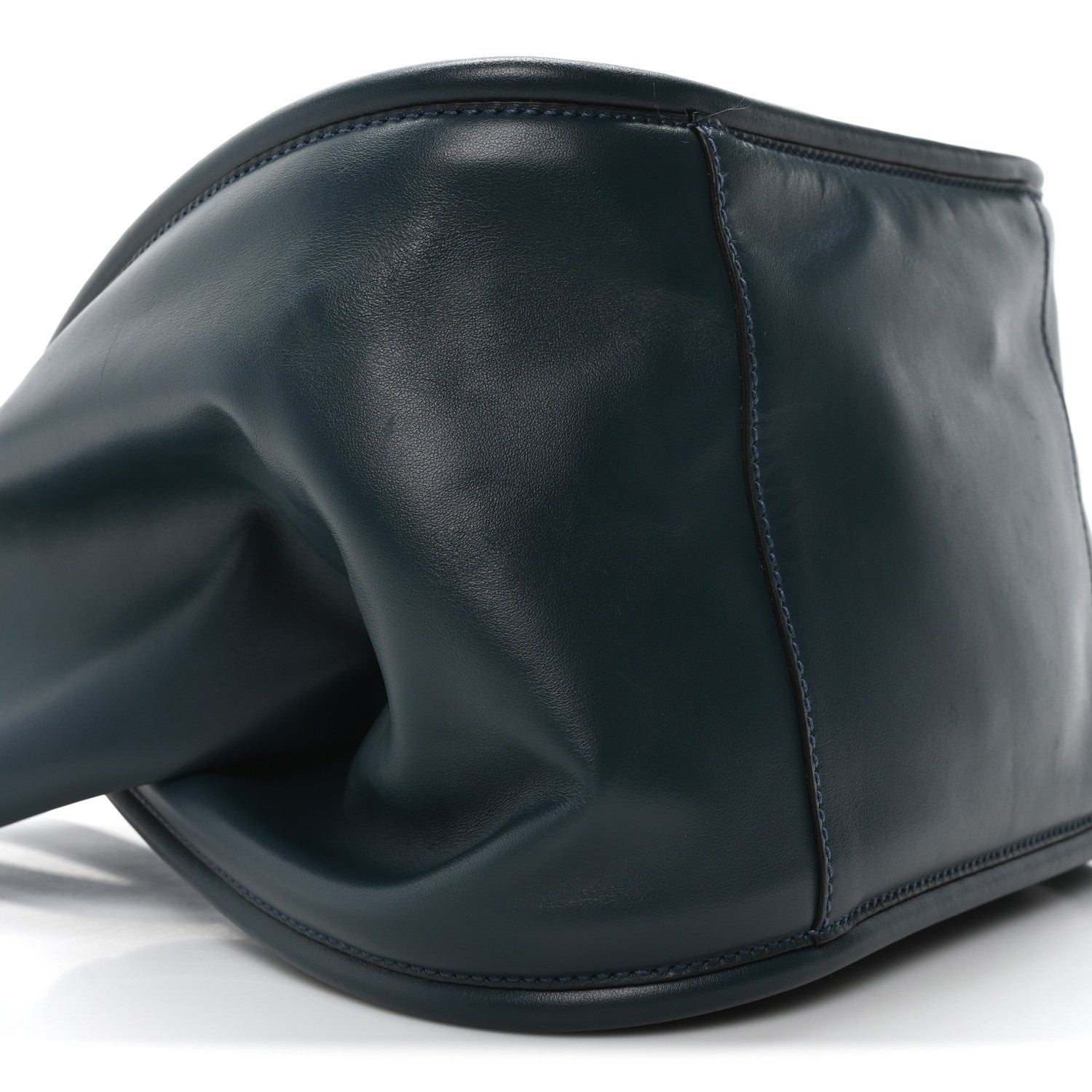Proenza Schouler Calfskin Large Ruched Tote Petrol Green 8 of 9