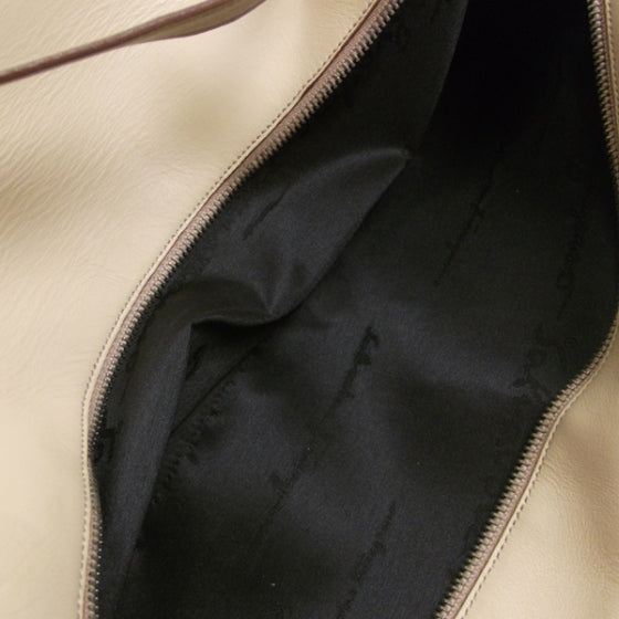 SALVATOREFERRAGAMOLeatherToteBeige