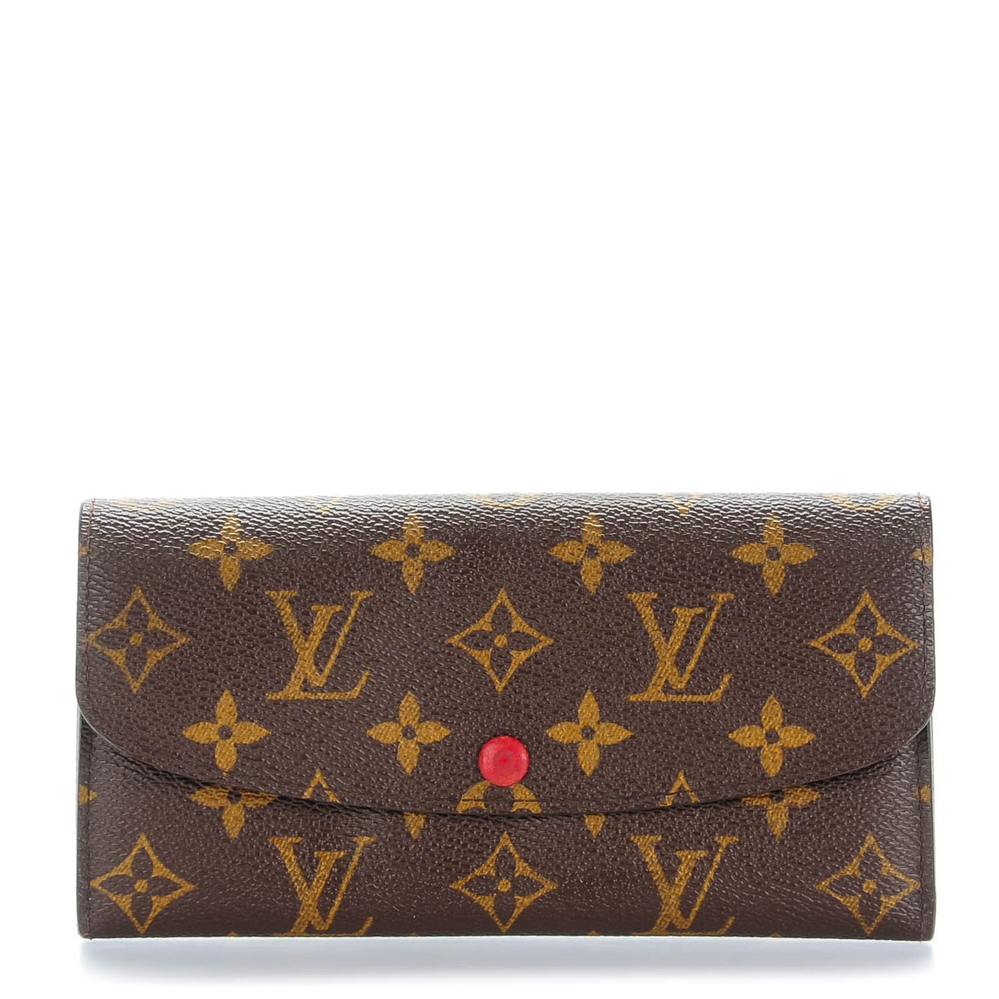 Monogram Emilie Wallet Red