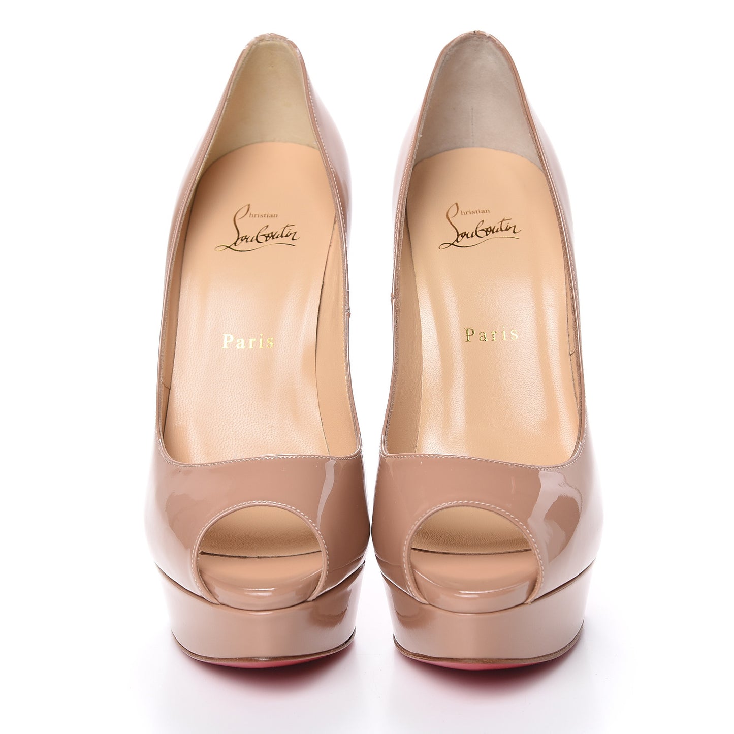 Patent Lady Peep 150 Pumps 40.5 Nude