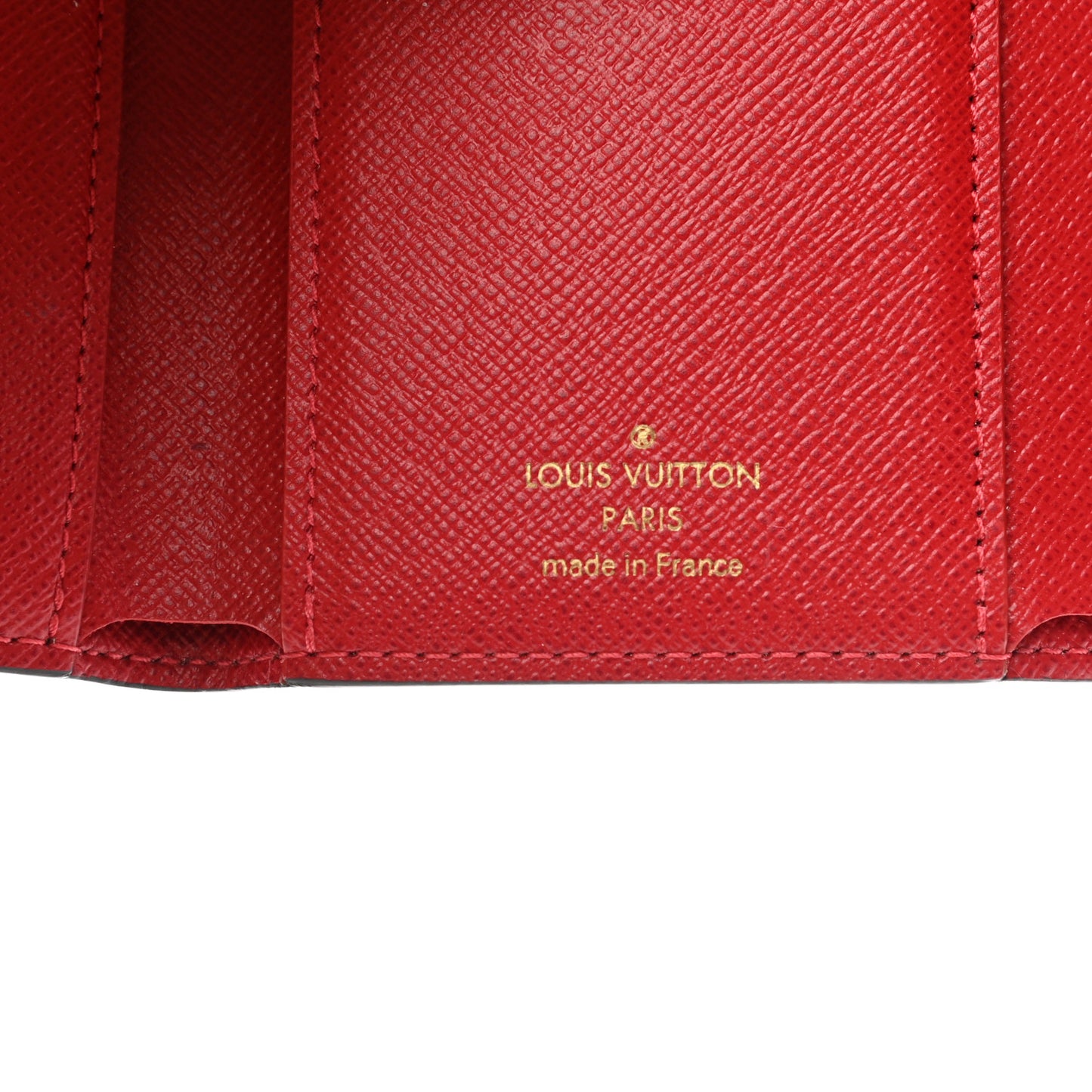 Damier Ebene Victorine Wallet Red
