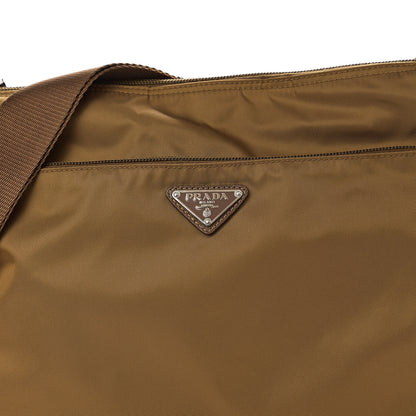 Prada Nylon Vela Flat Messenger Bag Tabacco 9 of 9