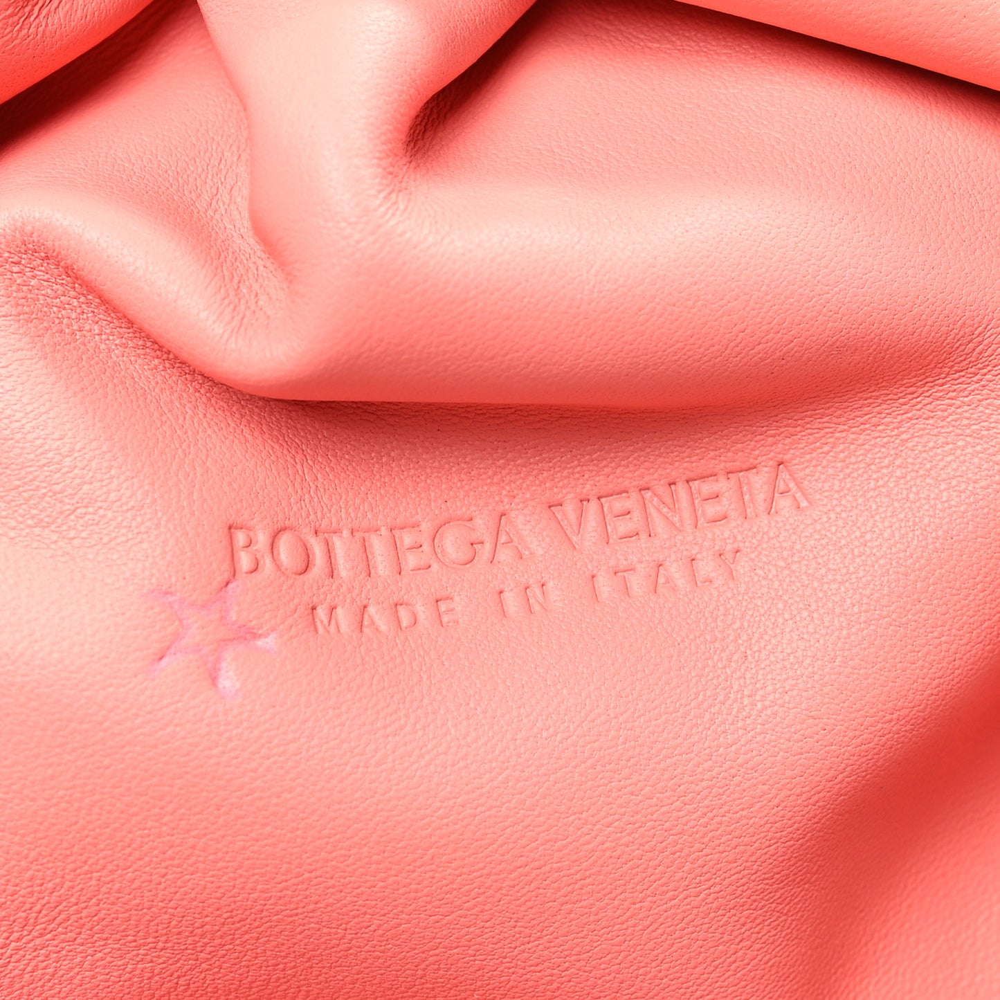 Nappa Maxi Intrecciato The Pouch Oversized Clutch Peach
