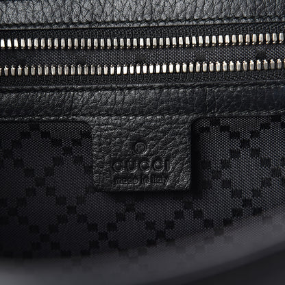 Gucci Pebbled Calfskin Chain Backpack Black 6 of 9