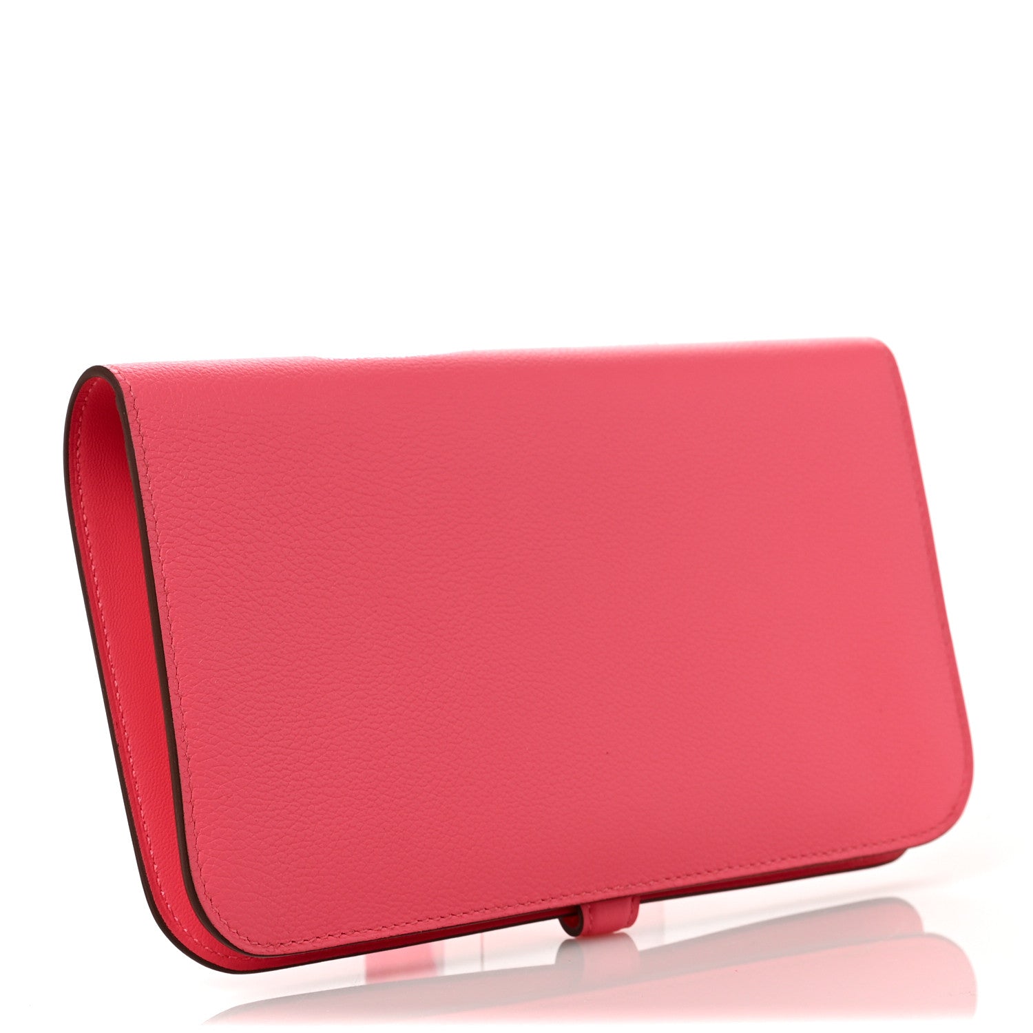 Hermes Evercolor Dogon Duo Wallet Rose Azalee 4 of 10