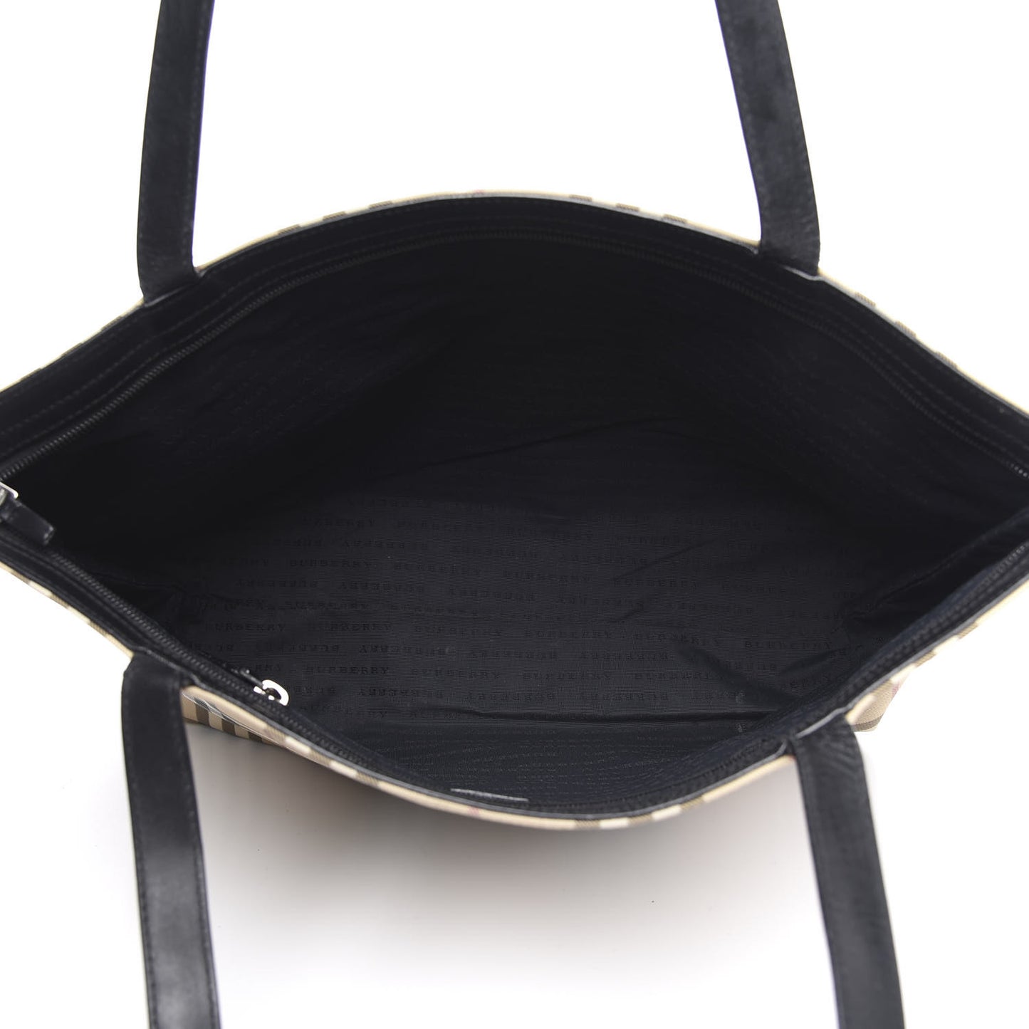 House Check Tote Black