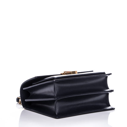 Saint Laurent Smooth Calfskin Small High School Shoulder Bag Navy 4 of 6