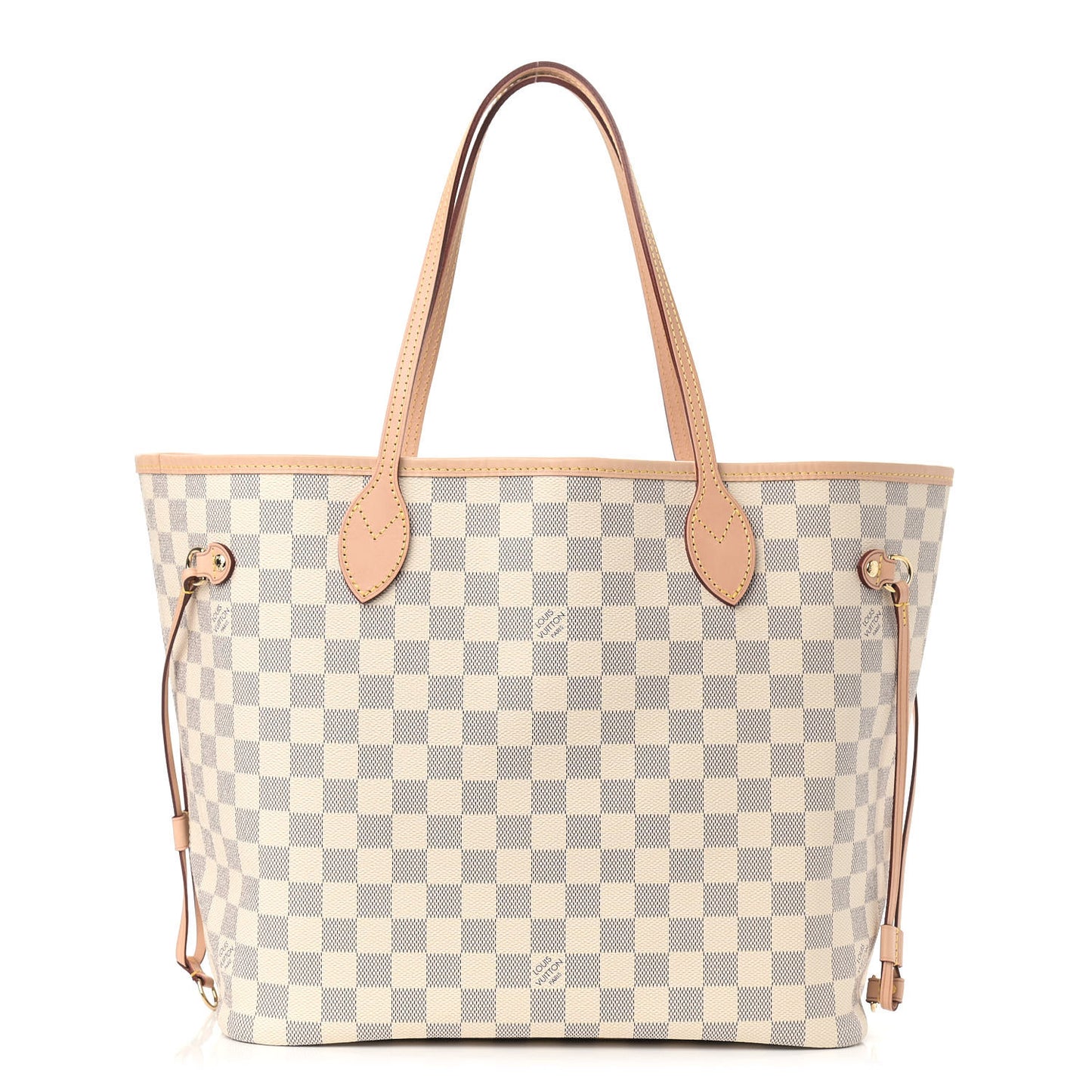 Damier Azur Neo Neverfull MM Rose Ballerine