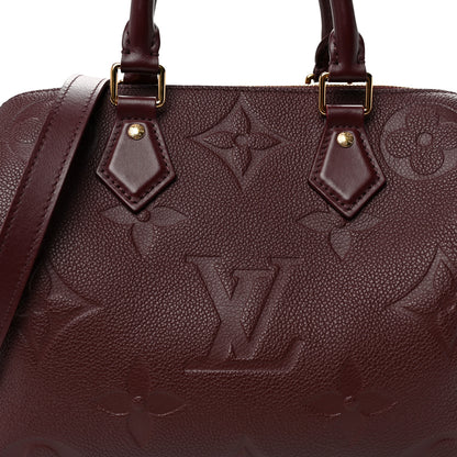 Louis Vuitton Empreinte Monogram Giant Speedy Bandouliere 25 Wine 7 of 9