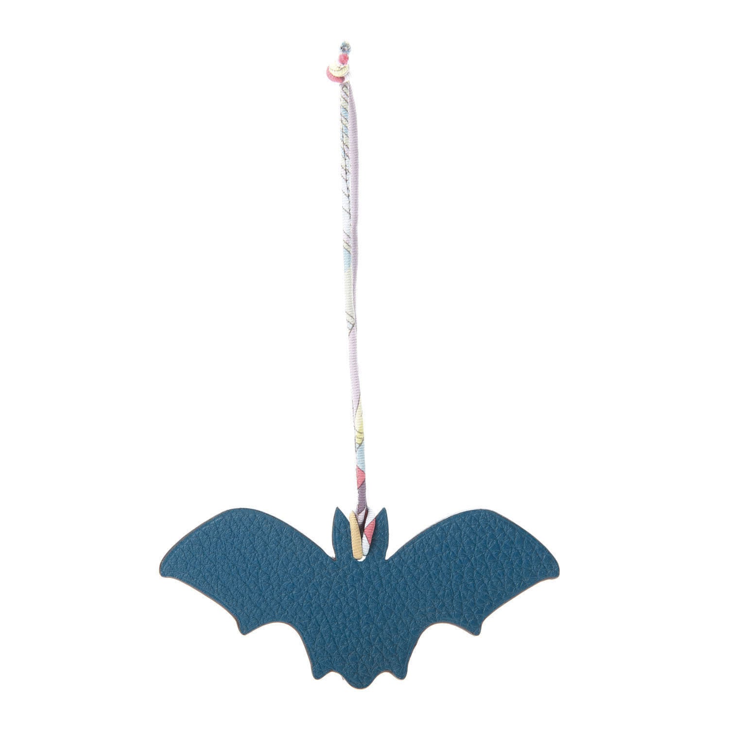 Hermes Togo Epsom Petit H Bat Bag Charm Cobalt Vert Fonce 1 of 3