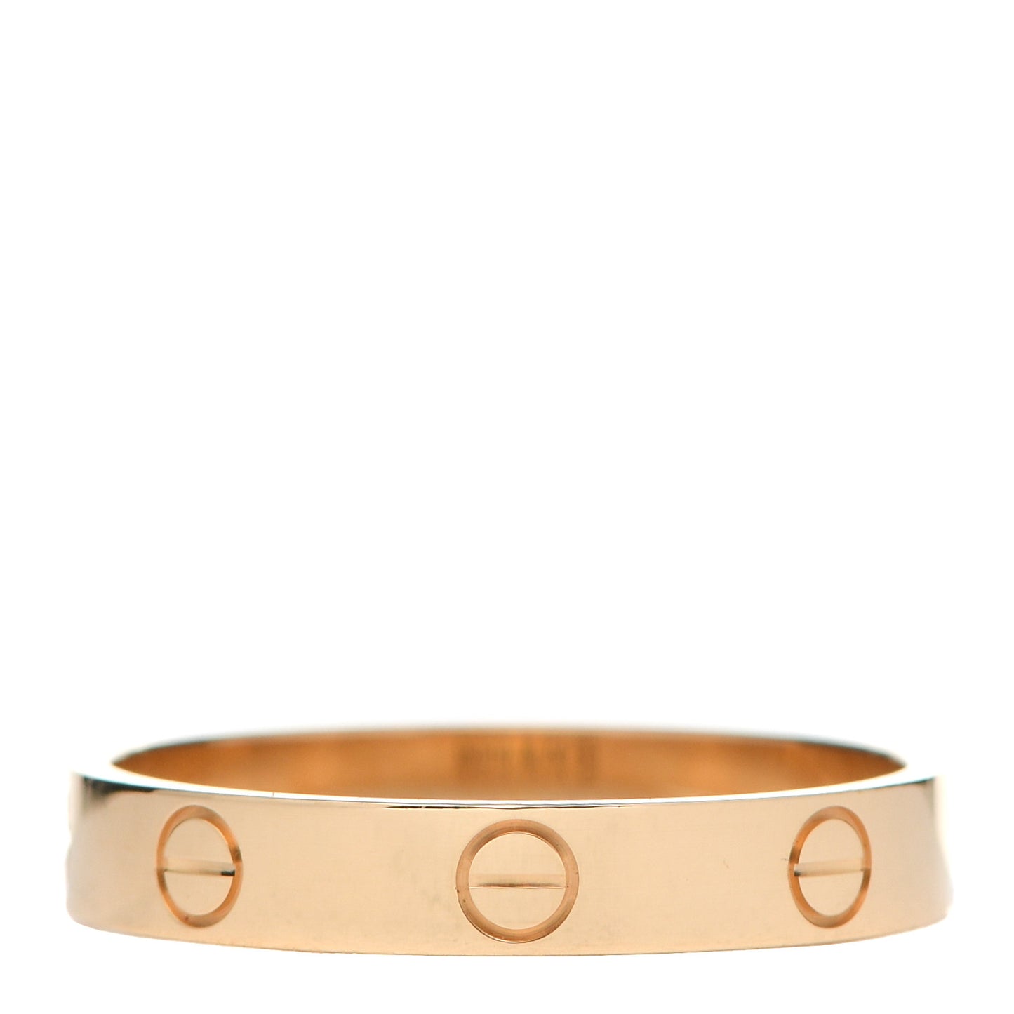 18K Yellow Gold 3.5mm LOVE Wedding Band Ring 60 9