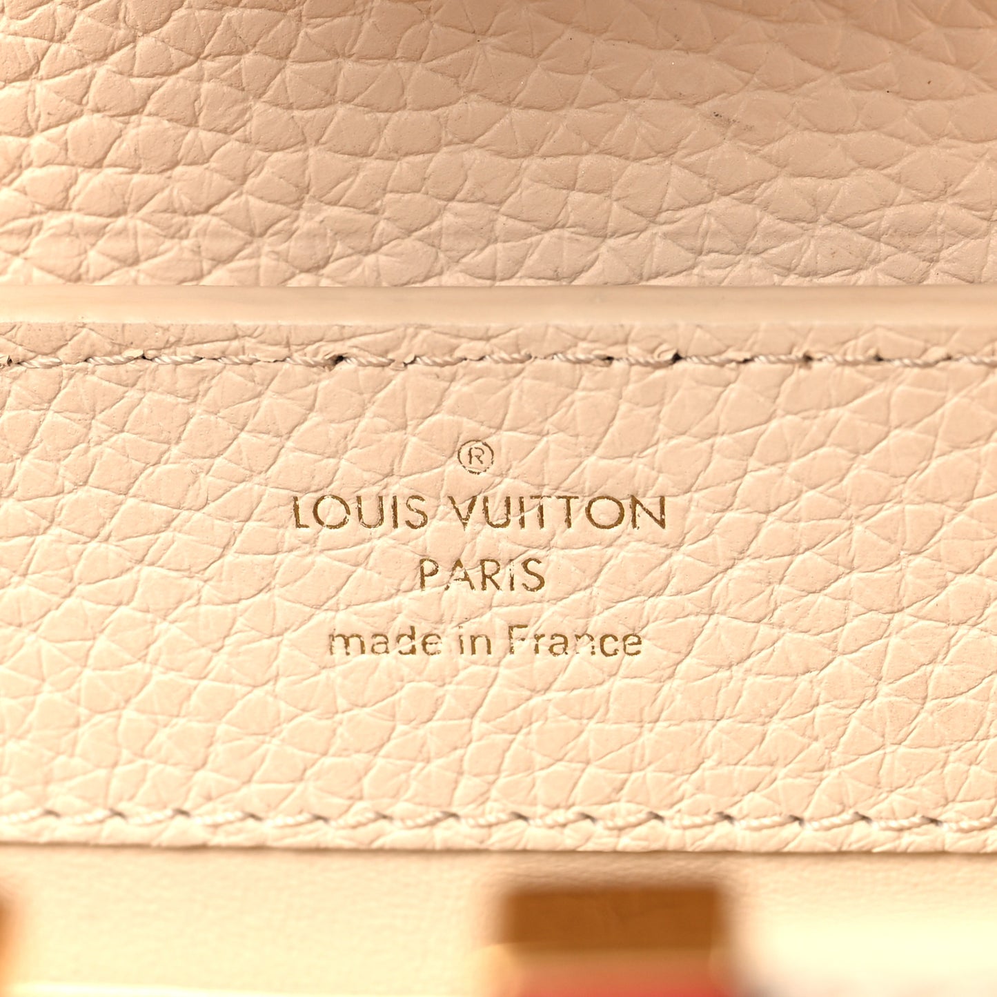 Taurillon Capucines Mini Beige Brown