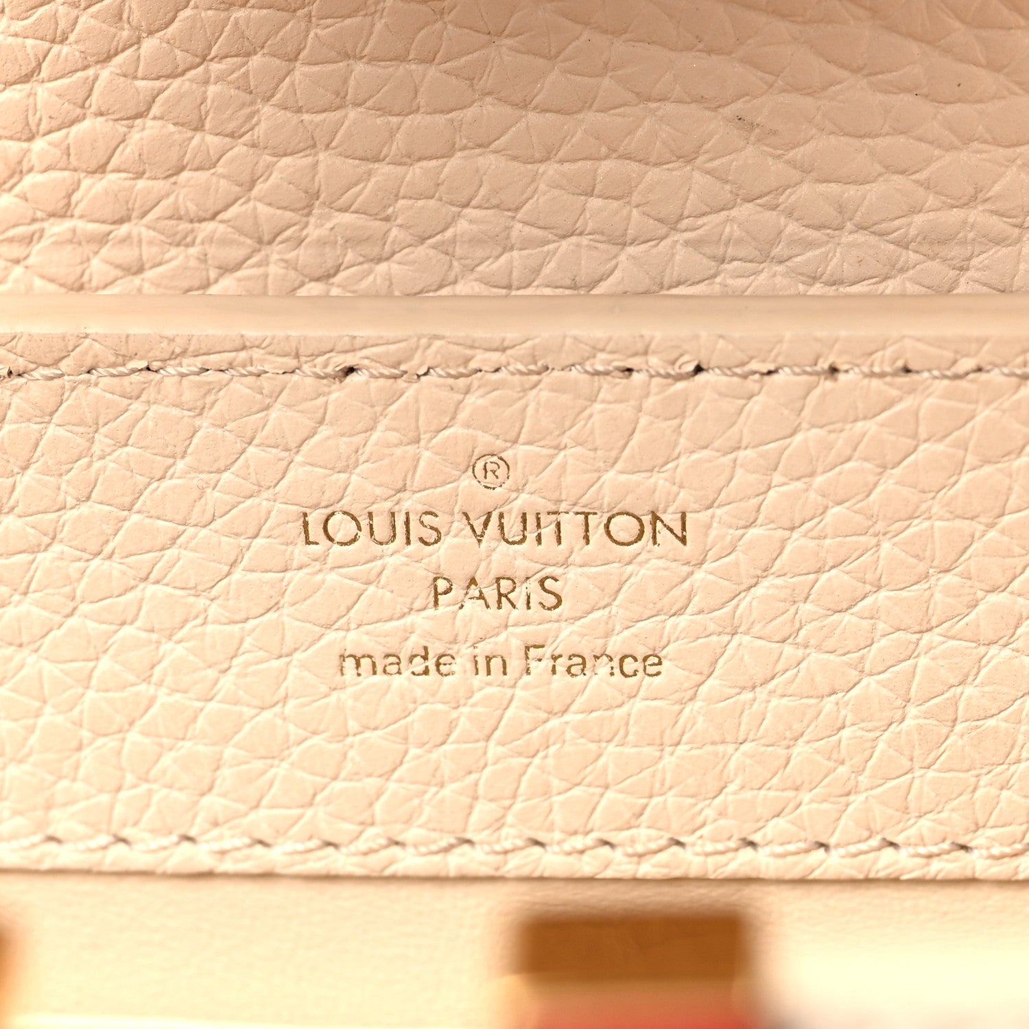 Louis Vuitton Taurillon Capucines Mini Beige Brown 6 of 11
