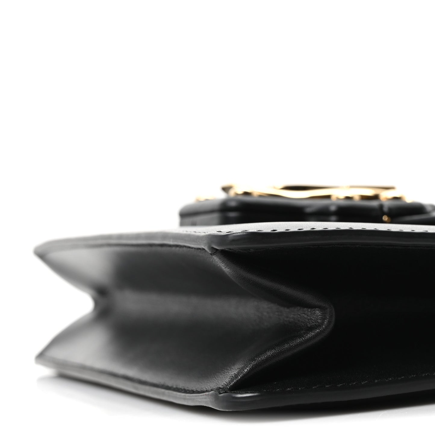 Calfskin Lucia Shoulder Bag Black