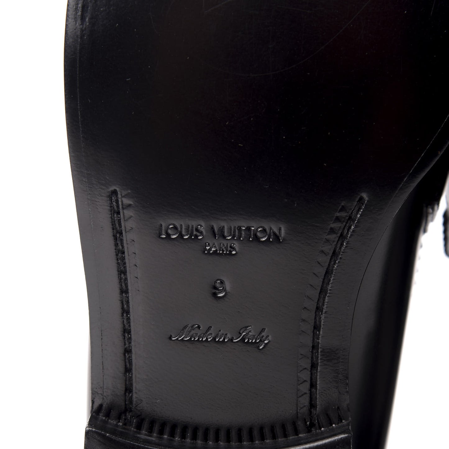 Calfskin Mens Major Loafers 9 Black