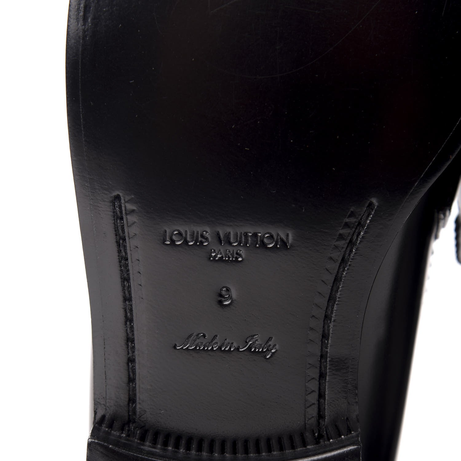 Louis Vuitton Calfskin Mens Major Loafers 9 Black 8 of 9