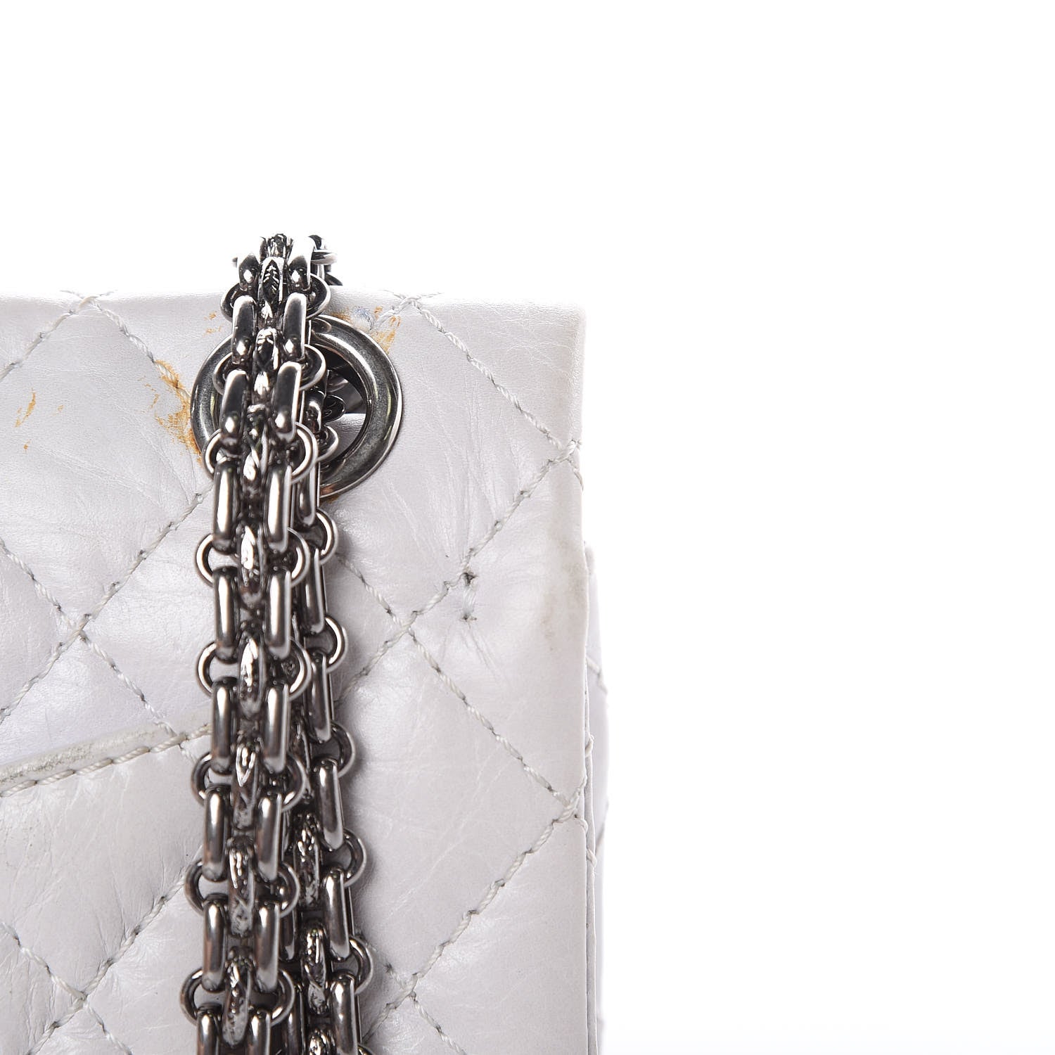 Chanel Aged Calfskin 50th Anniversary 2.55 Reissue 224 Flap White 18 of 18