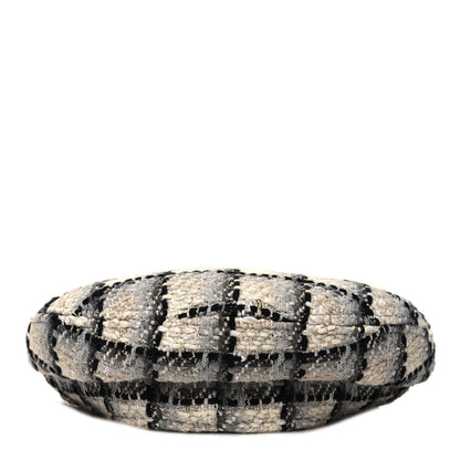 Chanel Cotton Tweed CC Beret L White 5 of 10