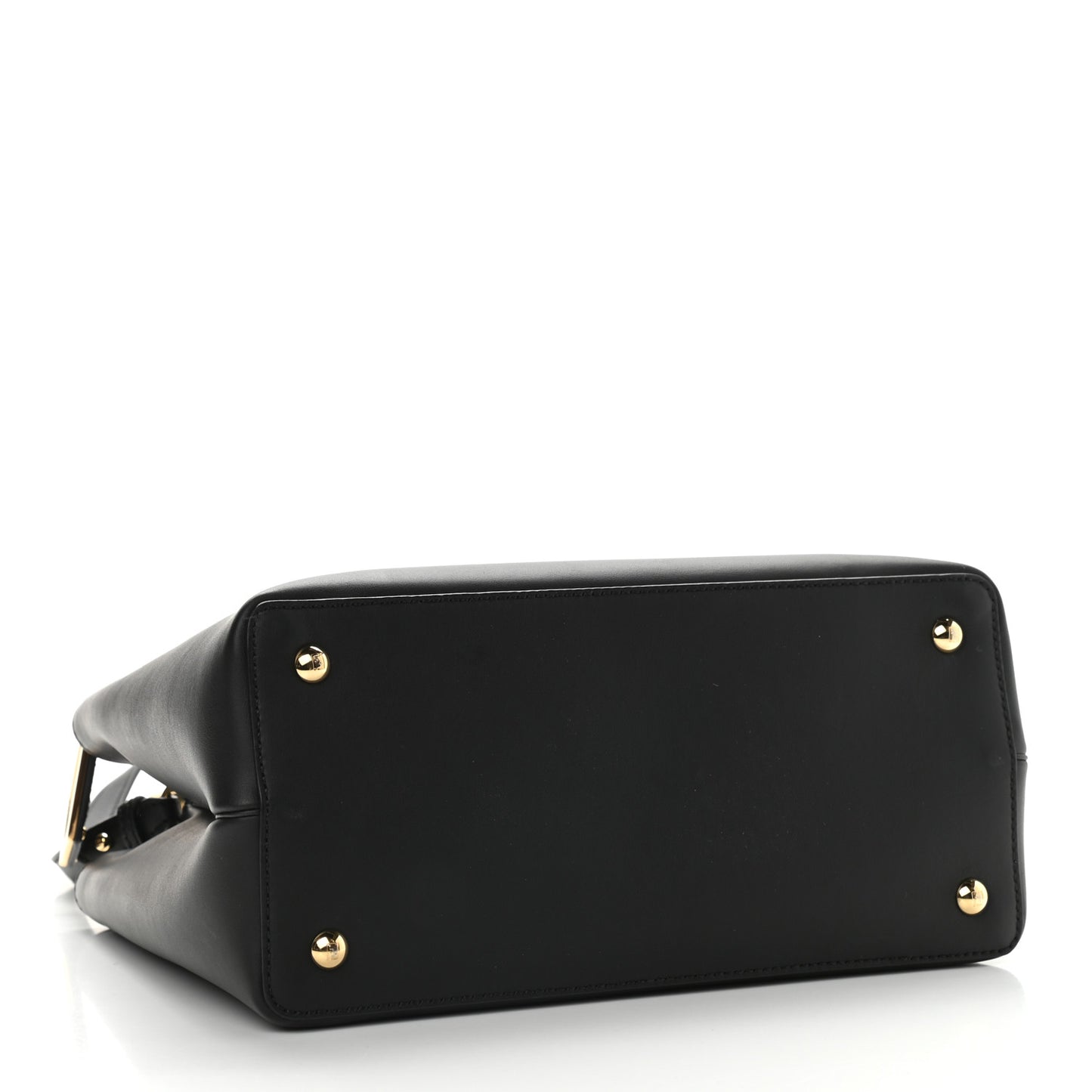 Vitello Century Metal Monster Eyes Petite 2Jours Tote Black