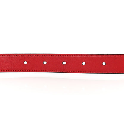 Gucci Moon Calfskin Torchon Double G 25mm Belt 85 34 Hibiscus Red 3 of 6
