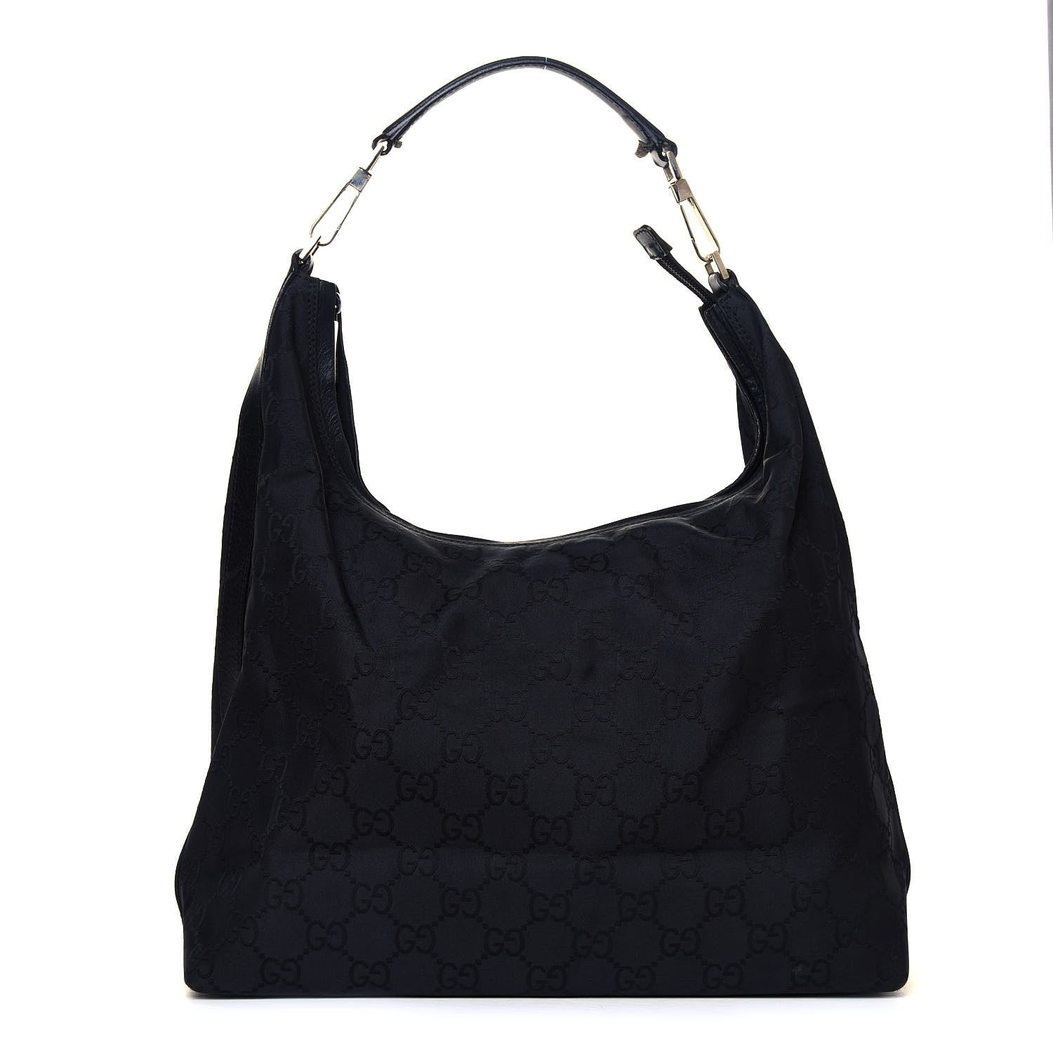 Gucci Nylon Monogram Hobo Black 1 of 5