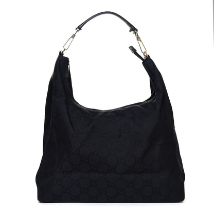 Gucci Nylon Monogram Hobo Black 1 of 5