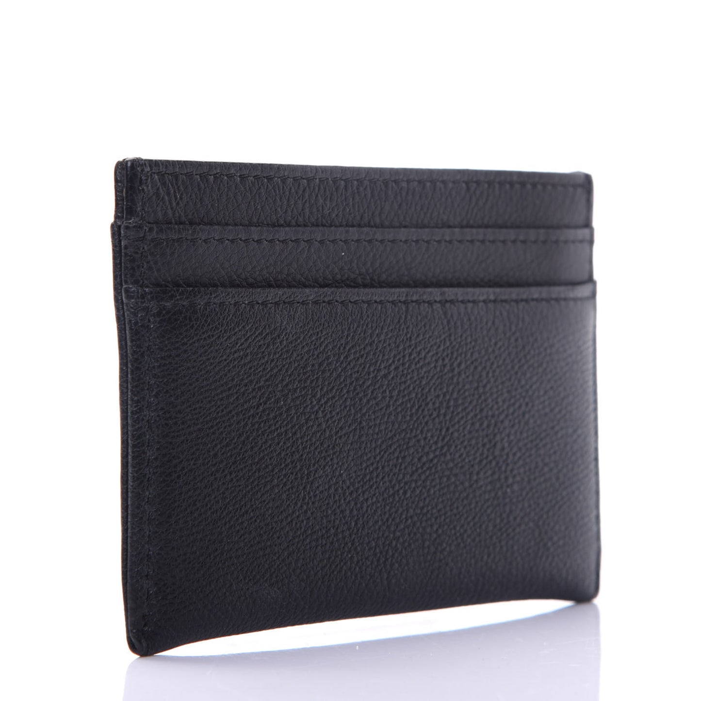 Calfskin CC Card Holder Black