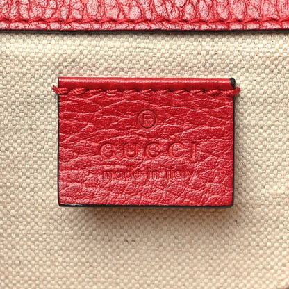 Gucci Dollar Calfskin Swarovski Crystal Small Dionysus Shoulder Bag Hibiscus Red 6 of 10