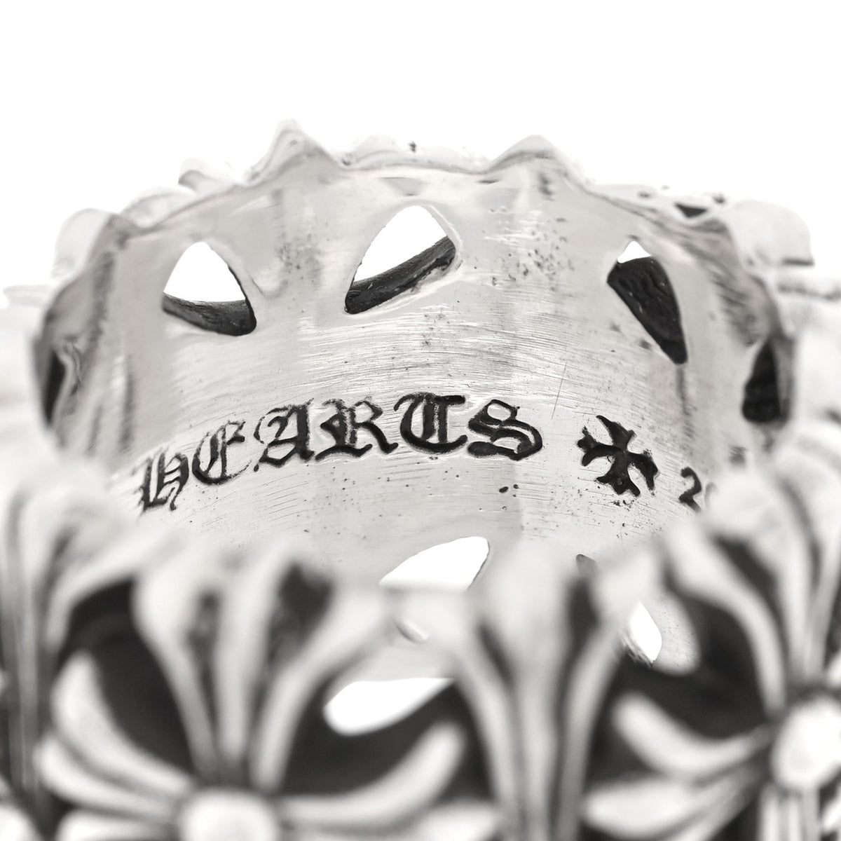 Chrome Hearts Sterling Silver Cemetery Cross Ring 63 10.5 5 of 5