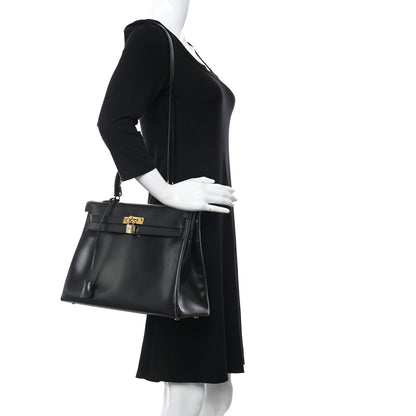 Hermes Box Kelly Retourne 35 Black 2 of 12