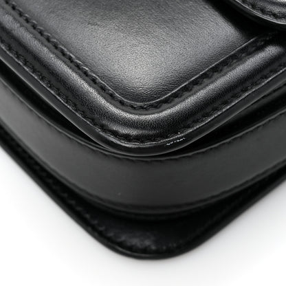 Saint Laurent Box Calfskin Monogram Medium Solferino Satchel Black 14 of 14