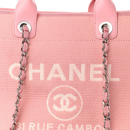 Chanel Mixed Fibers Medium Deauville Tote Pink 9 of 12