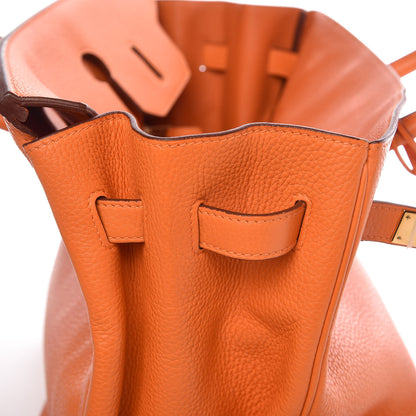 Hermes Taurillon Clemence Birkin 35 Orange 12 of 41