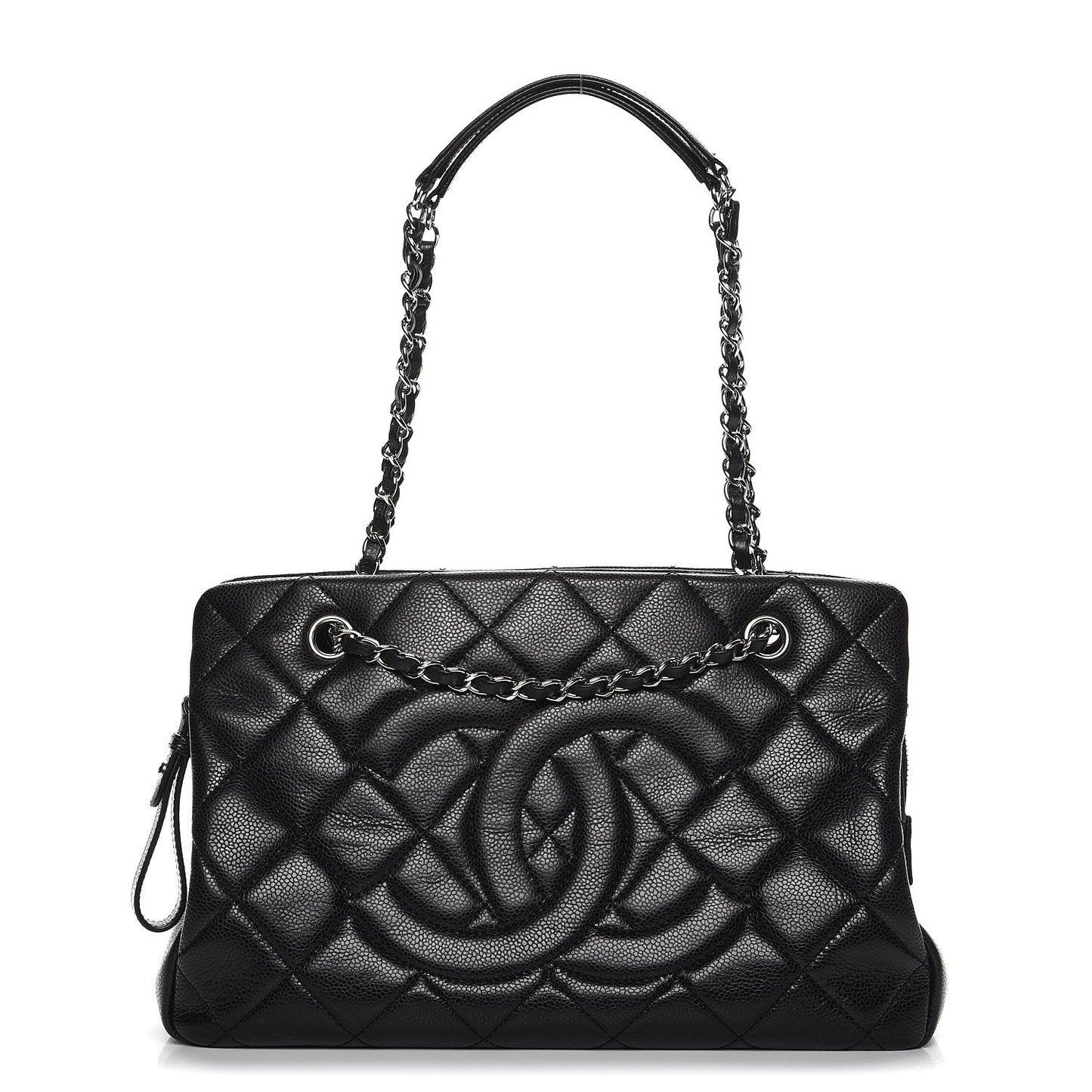 Caviar Quilted CC Timeless Tote Black