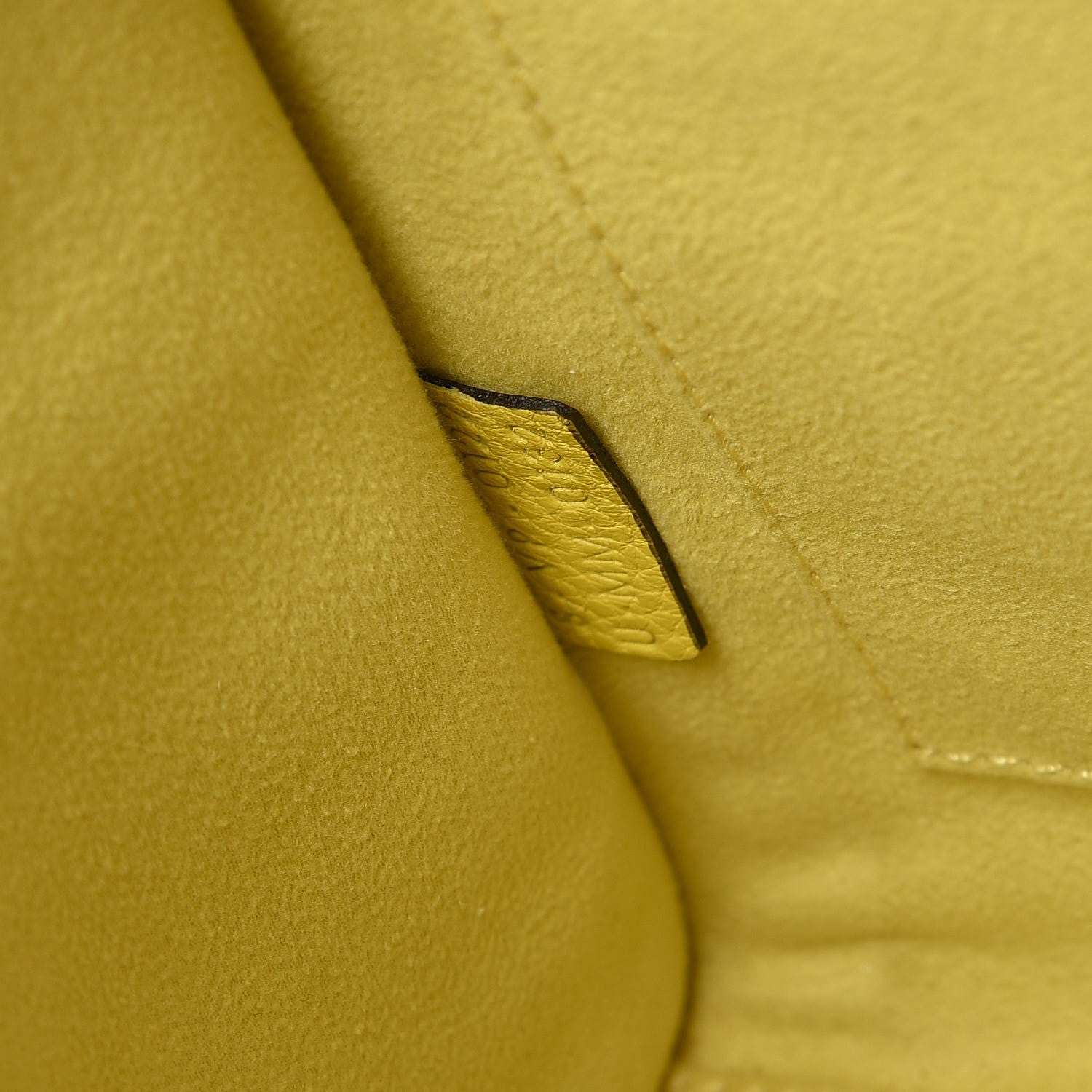 Celine Drummed Calfskin Nano Luggage Citron 7 of 17