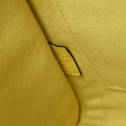 Celine Drummed Calfskin Nano Luggage Citron 7 of 17