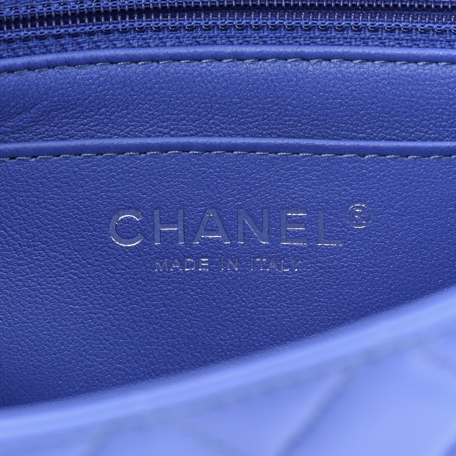 Chanel Lambskin Quilted Mini Rectangular Flap Light Blue 6 of 12