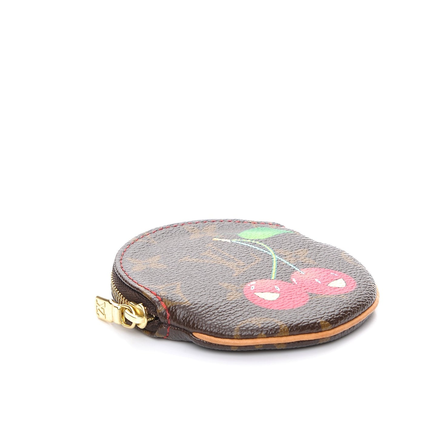 Monogram Cerises Round Coin Purse
