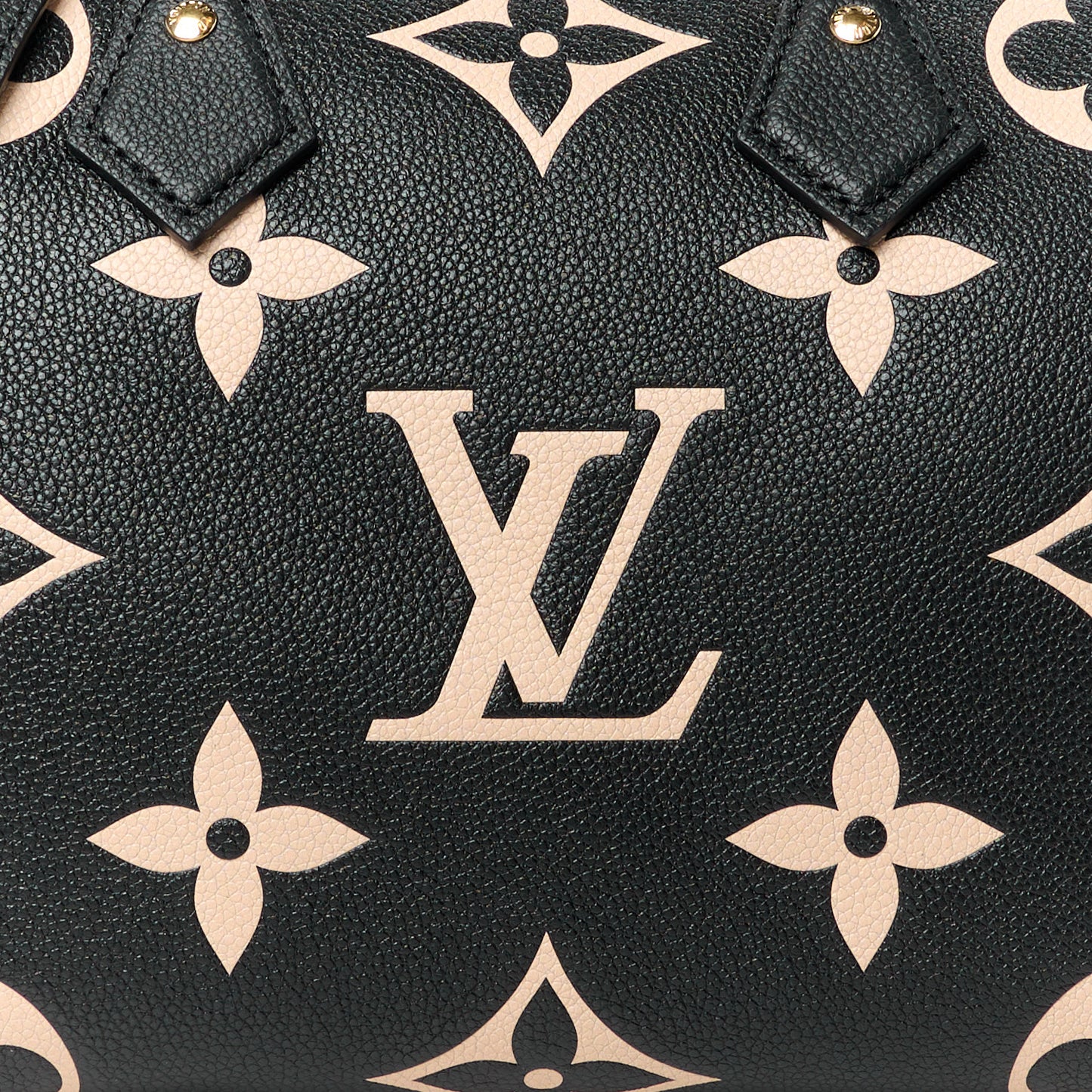 Empreinte Monogram Giant Speedy Bandouliere 25 Black Beige